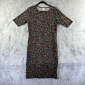 LuLaRoe Dress Women's M Multicolored Floral Pattern Julia.